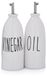 DUKA OLJA Set van 2 flessen voor olie en azijn, 450 ml, porselein
