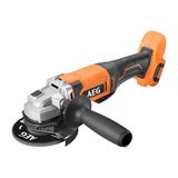 AEG 125 mm draadloze slijpmachine 18 Volt [PRO18V] - Bladwissel zonder gereedschap - geleverd met behuizing en schijf (zonder batterij) - BEWS18-125X2-0