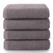Top Towel - Plus - Badhanddoeken - 4 gezichtshanddoeken of bidet - 30 x 50 cm - 100% Katoen - Grijs
