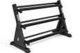 ZEUZ Rack à haltères – Râtelier et rack de rangement – Système de rangement pour haltères hexagonaux – Charge maximale 500 kg – Acier Q195 de 3 mm – Noir