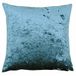 Riva Paoletti Verona Kussenhoes Vierkant - Blauwblauw - Fluwelen Voel - Verpletterd Fluweel Look - Verborgen Zip Design - 100% Polyester - 55 x 55 cm
