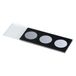 Marienfeld Kalknatronglas microscoop objectglaasjes met reactievelden en 90° geslepen randen, blauw, 3 velden, 10 mm reactievelddiameter, 76 mm lengte, 26 mm breedte, 1 mm dikte, 200 stuks