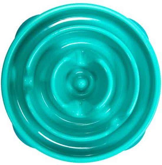 Outward Hound Slo Bowl Fun Feeder - Voerbak - Mini - Blauw