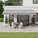 Maison Exclusive - Pare-soleil électrique, 6 x 3 mètres, rayé anthracite et blanc