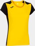 Joma Women's T-shirt Record II Yellow-Black, S