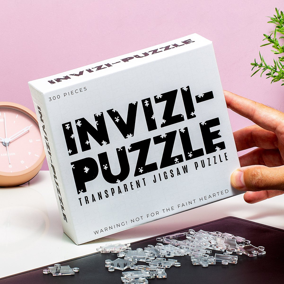 Gift Republic Invizi-puzzel 300 stukjes transparante puzzel van kunststof