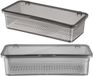 WC-garnituur Turbo-Loc® Quadro - WC-borstelhouder bevestigen zonder boren - kunststof (ABS) - 95 x 355 x 12 cm - chroom