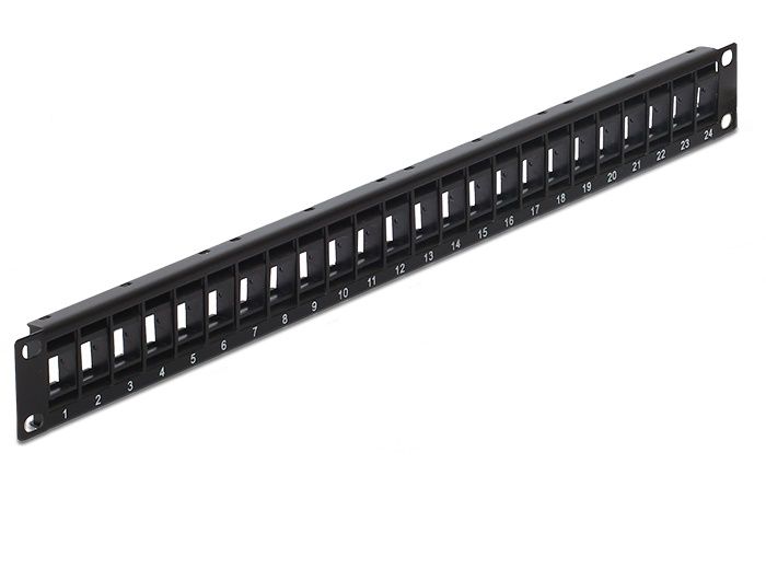 DeLOCK 43340 - Patch paneel - Zwart