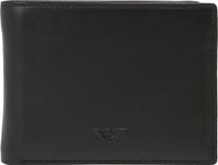 VOi Soft Victor Wallet Zwart Leer RFID-bescherming 4 pasjes 6 vakken Unisex