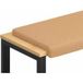 Maison Exclusive - Coussin de banc en tissu sherpa beige, profondeur 35 cm