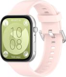 Strap-it Siliconen bandje met gesp - Lichtroze