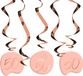 Folat Hangdecoratie Elegant Lush Blush 50 Jaar - 5 stuks