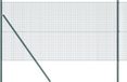 vidaXL - Gelast draadhek met grondbevestiging - 10 x 1 m - PVC-Coated - Staal - Groen