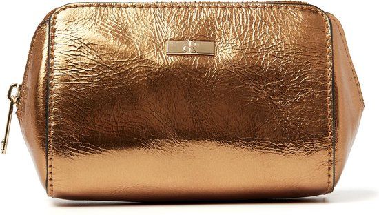 dR Amsterdam Make-up Etui - Klein - Goud - Leer - 110631