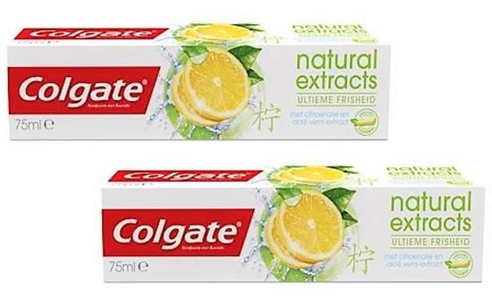 Colgate - Natural Extracts - Ultieme Frisheid - tandpasta - 2 x 75 ml