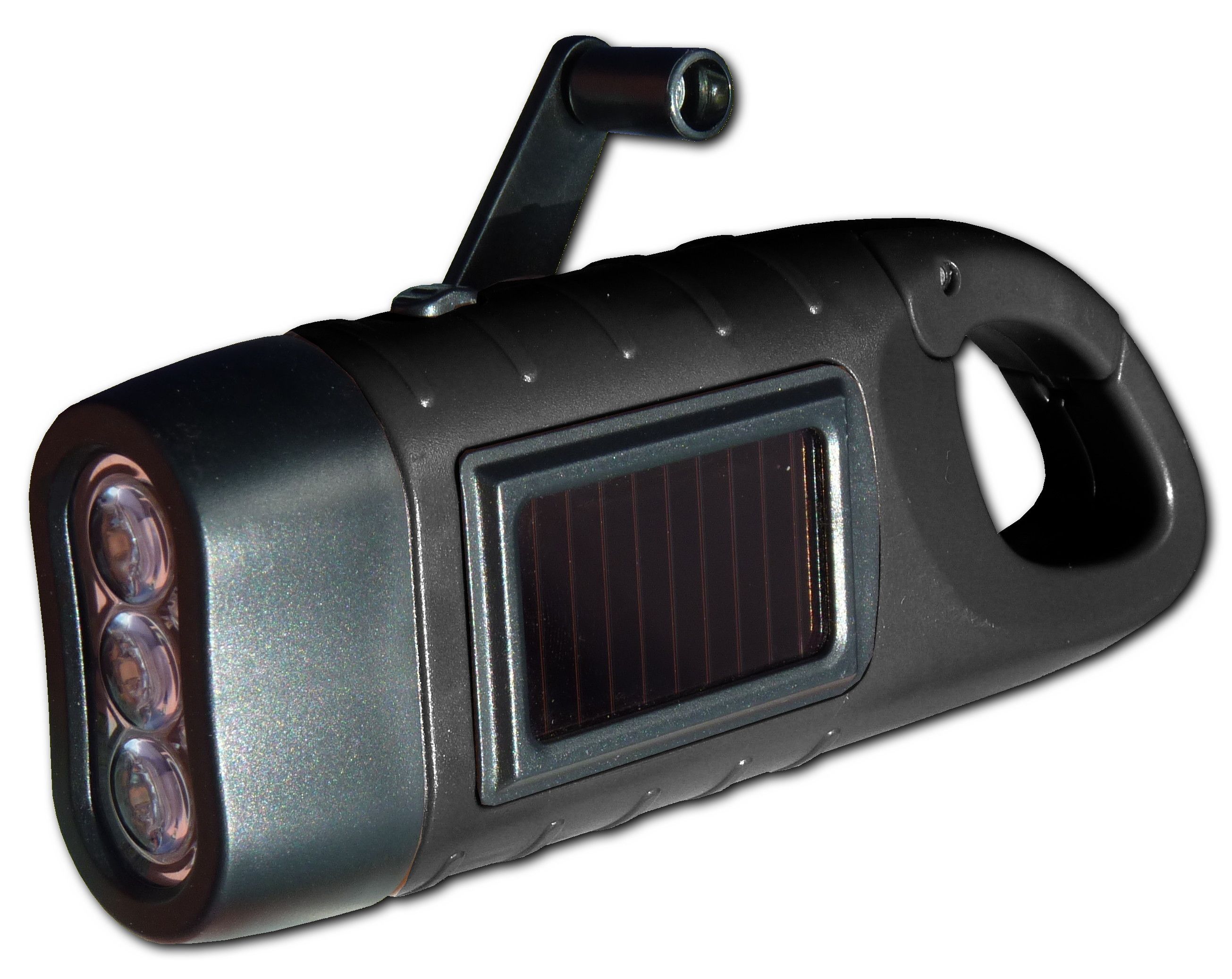 POWERplus Seahorse LED Zaklamp - Zwart - 3 LED - Oplaadbaar