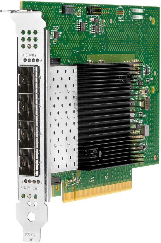HPE Intel E810-XXVDA4 Ethernet 10/25Gb 4-port SFP28 Intern Ethernet / Fiber 25000 Mbit/s