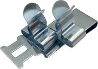 TRU COMPONENTS Schildklem Klem-Ø (max.): 8 mm Verenstaal 1 stuk(s)