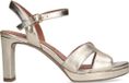No Stress Dames Gouden Leren Sandalen met Hak - Maat 39