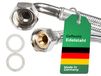 Merkloos Aquastop Toevoerslang wasmachine - 2,5 m - Pantserslang 3/4 inch boog - Roestvrij staal - Drinkwater