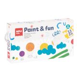 APLI 20629 - Dots-markers, 6 viltstiften met ronde schuimpunt