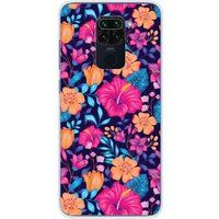 Xiaomi Redmi Note 9 Fleurs exotiques bedrukt siliconen hoesje