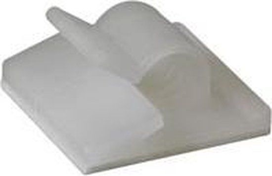 Zelfklevende kabelclip - Ø 5.8 - 6.5 mm / 20 x 18 mm / 10 st. (MMP002)