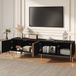 REDOM - TV-Meubel - Zwart/Naturel - 179 x 35 x 53,5 cm