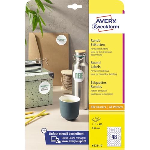AVERY Zweckform 6223-10 ronde etiketten