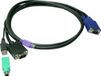 LevelOne ACC-3202 KVM-kabel Zwart 3 m