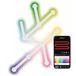 EMOS - Smart RGBIC gaming-wandlamp met app, 9 + 9 segmenten - modulaire verlichting - 16+ miljoen kleuren, muzieksynchronisatie, spraakbesturing - 2,4 GHz WiFi-sfeerlicht