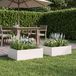 Maison Exclusive - Jardinière 2 pcs Blanc 60 x 60 x 20 cm