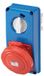 Gewiss GW66320N wandcontactdoos Rood
