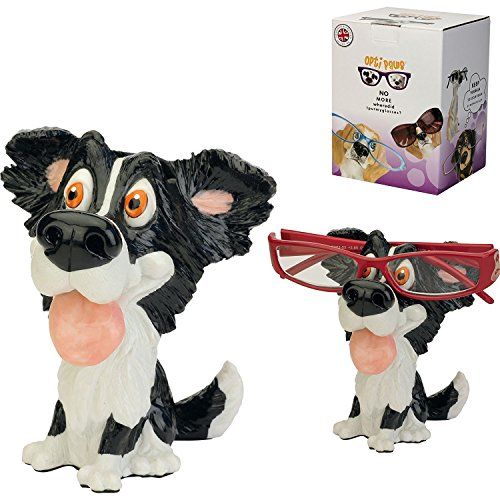 Arora Border Collie Dog 8014-Optipaws brilhouder van Little Paws, Multicolor, One Size