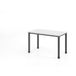 Hammerbacher Bureau droit avec 4 pieds ronds - 120x67 cm