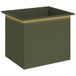 vidaXL Jardinière de jardin avec LED Vert olive 50 x 60 x 48 cm Acier