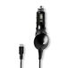 Nedis autolader, 1,0 A, vaste micro-USB-kabel