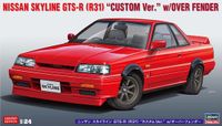 Hasegawa Modelbouwpakket Auto - 20695 Nissan Skyline GTS-R - R31 - Custom Versie met Achterspoiler Plastic - 1:24 - Modelbouw