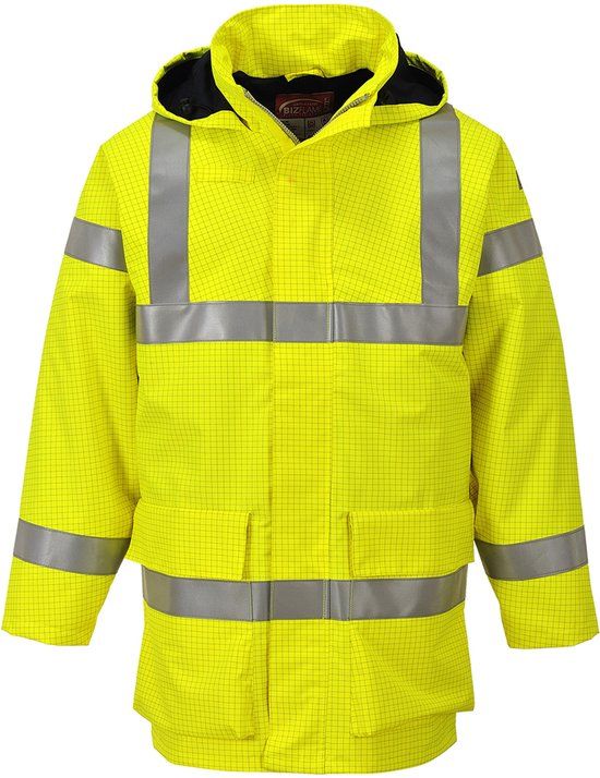 Portwest Bizflame Regen Hi-Vis Multi Lite Jack S774 - Geel - L