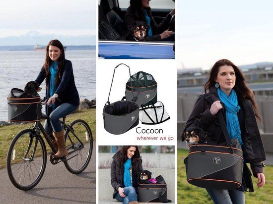 DoggyRide Cocoon Fietsmand - Rood - 49.4 l