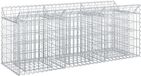 vidaXL Gabion verhoogd bed 150 x 50 x 60 cm gegalvaniseerd staal