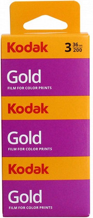 KODAK Gold Kleurfilm 200 ISO – Formaat 135 – 35 mm – 36 opnames (3-pack)