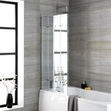 Hudson Reed Portland Pare-baignoire Verre Transparent Sécurité Traité Anti-calcaire 149x86cm