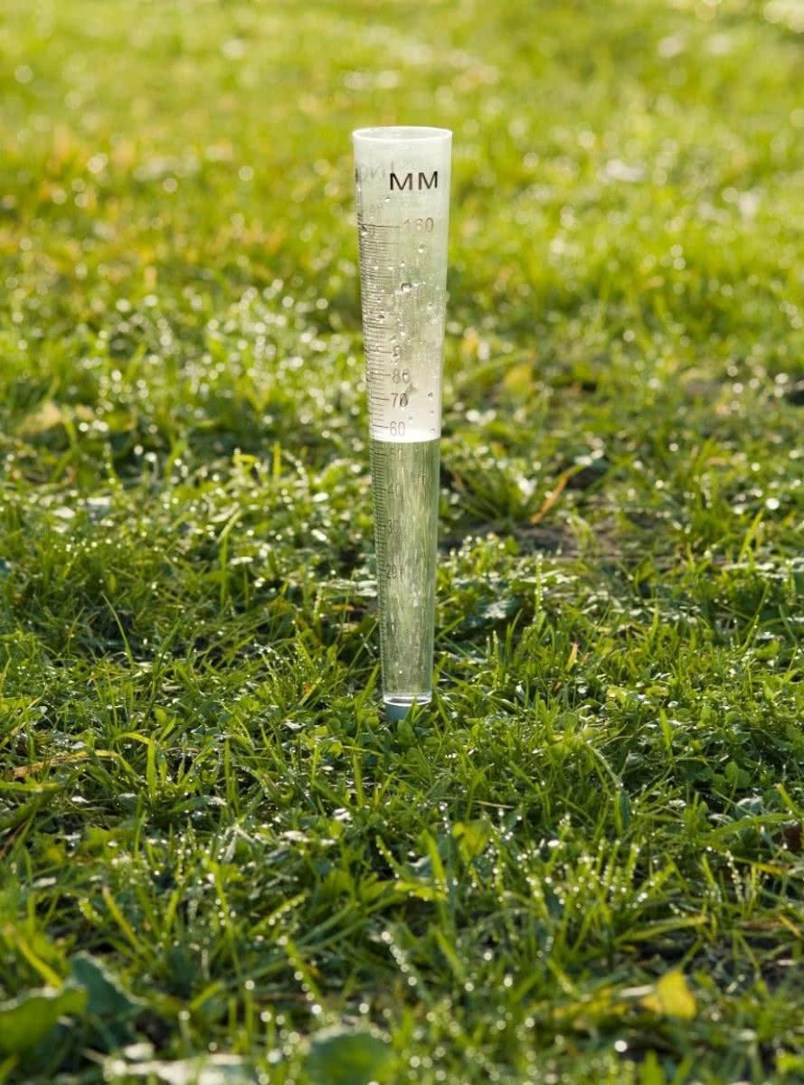 Nature Regenmeter glas/aluminium 160 ml H30,5x dia. 4cm