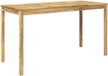 vidaXL Table de bar de jardin blanc 196 x 80,5 x 105 cm acacia massif