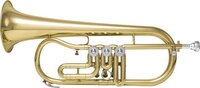 Dimavery Bugel - roterende klep - FH-310D Bb - Flugelhorn rotary val - blaasinstrument