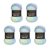 5 Wollbiene Batik Fine 5 x 100 g Wol met Kleurverloop