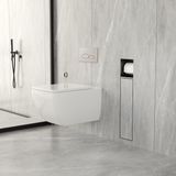 Xellanz Rocko Porte-rouleau et porte-brosse - Encastré - Carrelable - Gunmetal PVD