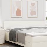 vidaXL Hoofdbord Crème 200 cm Corduroy Stof
