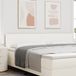 vidaXL Hoofdbord crème 200 cm veloursstof